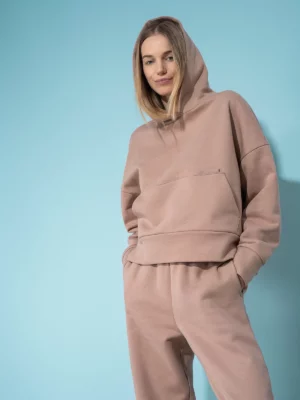 Bluza dresowa z bawełny organicznej damska 4F x Anna Lewandowska