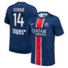 PSG Nike Home Stadium Shirt 2024-25 with D.Doué 14 printing