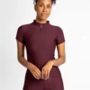 Short Sleeve Base Layer (Burgundy)