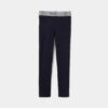 Girl cotton piqué leggings